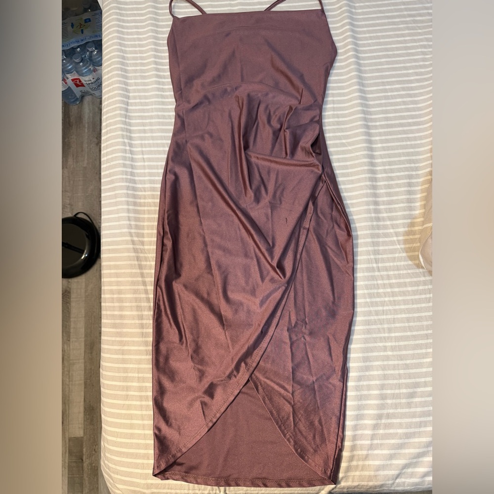 Elegant Mauve Maxi Dress
